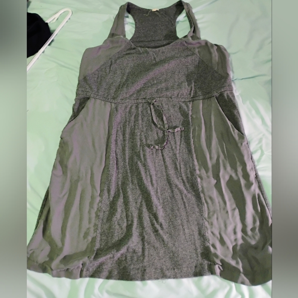 Gray Drawstring Dress - image 1